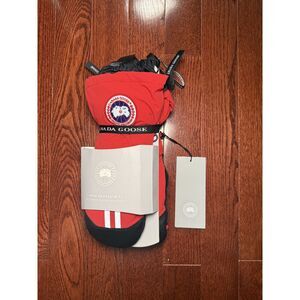 Canada Goose Snow Mantra Red Down Mitts Mittens Gloves Men - Brand New - SMALL